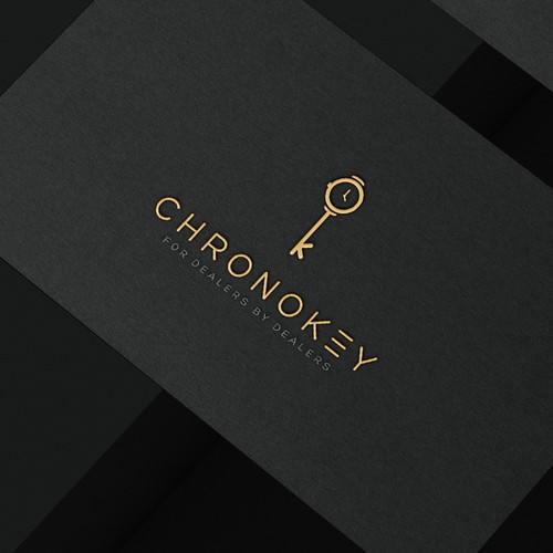 Key logo with the title 'Simple Logo Design of a Key'