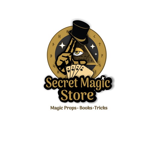Magical logo with the title 'Magic Store'