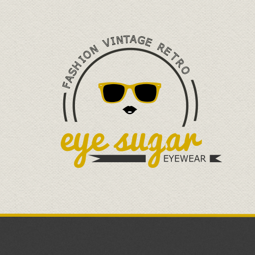 Eyeglass logo with the title 'Logo for Eyesugar'
