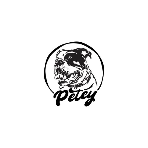 Pitbull logo with the title 'Dog pet shop '