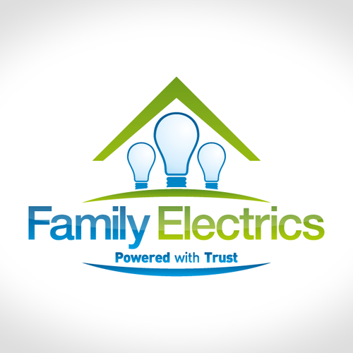 Residential logo with the title 'Family Electrics logo design'