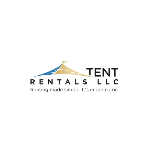 Road trip logo with the title 'EZ Tent Rentals LLC'
