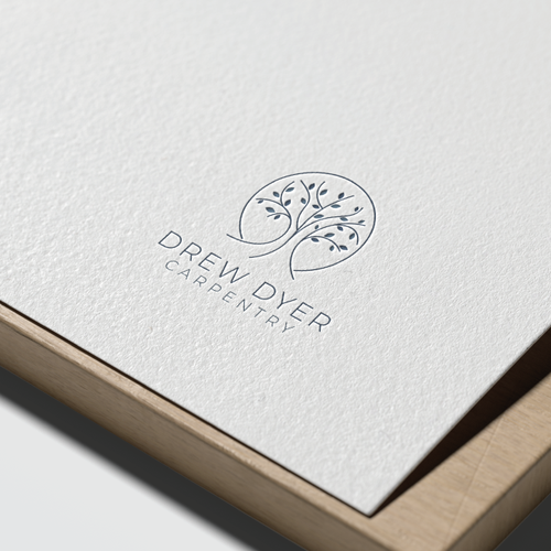 Carpentry design with the title 'Logo design'