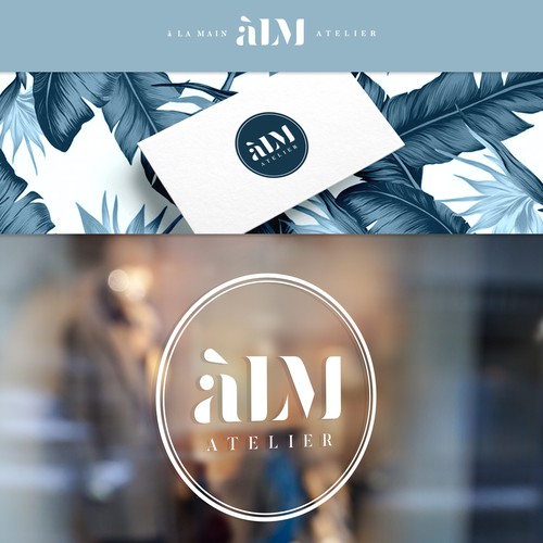 Stencil design with the title 'ALM'