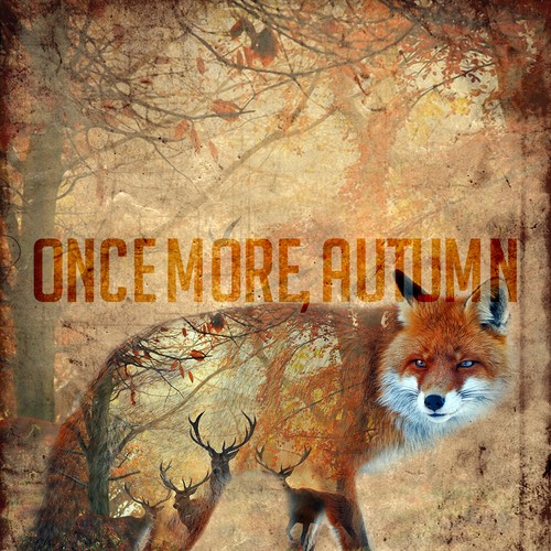 Fox illustration with the title 'CD Cover - Once more, autumn'