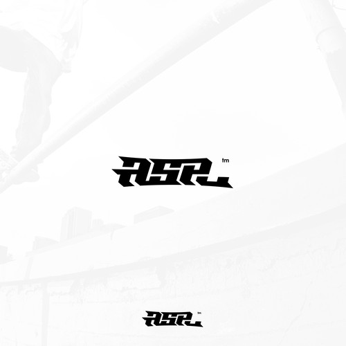 Skateboard logo with the title 'Bold and strong wordmark for a skateboarding co'