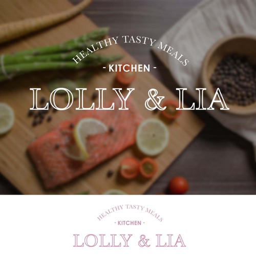 Meal logo with the title 'Healthy Restaurant Logo'