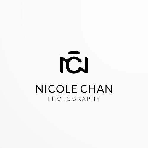 Camera design with the title 'Logo Design for Nicole Chan Photography'