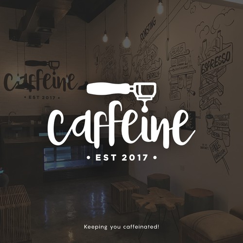 Espresso logo with the title 'Caffeine logo'