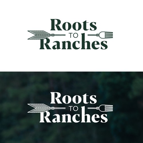 Tv show logo with the title 'Logo Design for Roots to Ranches TV Show'