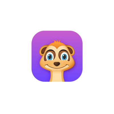 Meerkat character app icon 