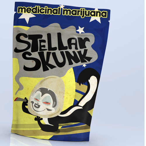 Cannabis packaging with the title 'Cannabis Package'