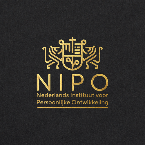 Family crest design with the title 'MODERN HERALDIC LOGO'