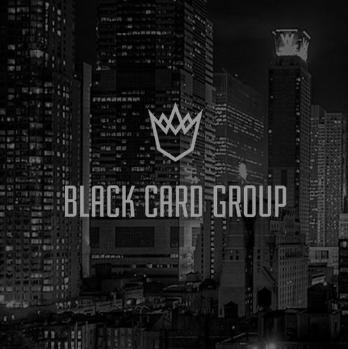 Minimalist logo with the title 'High Class Logo for Black Card Group'