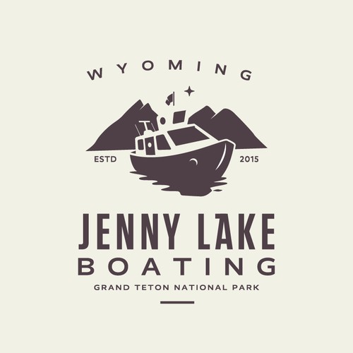 Boat design with the title 'Jenny Lake Baoting'