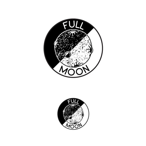 Clothing line logo with the title 'FULL MOON CLOTHING CO.'