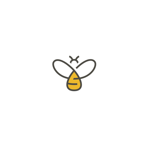 honey bee logo design