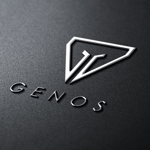 Minimalist logo with the title 'Logo for GENOS'