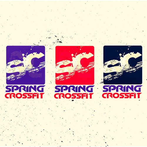 Gritty logo with the title 'New logo for Spring Crossfit'