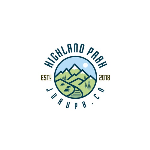 Park logo with the title 'Highland Park'