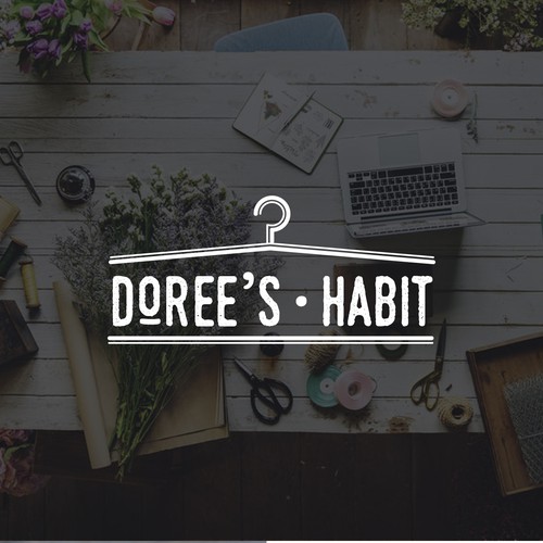 Conceptual logo with the title 'Logo for Doore's Habit'