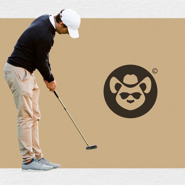 Bear logo with the title 'Panda Cowboy'