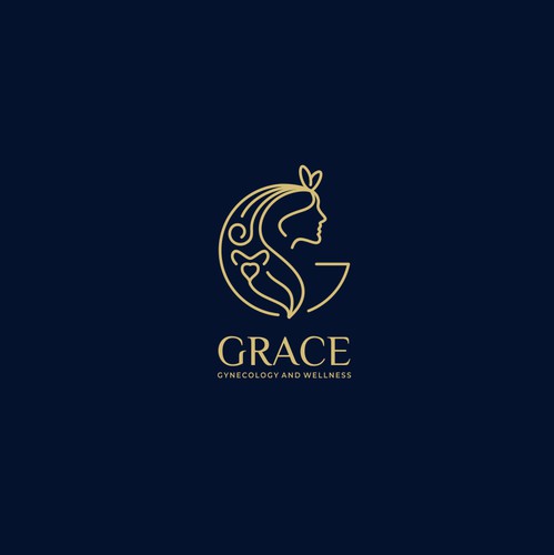 Aesthetic brand with the title 'Gynecology and Wellness Logo'