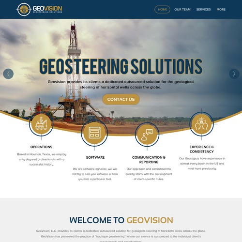 Gas design with the title 'GeoVision oil and gas'