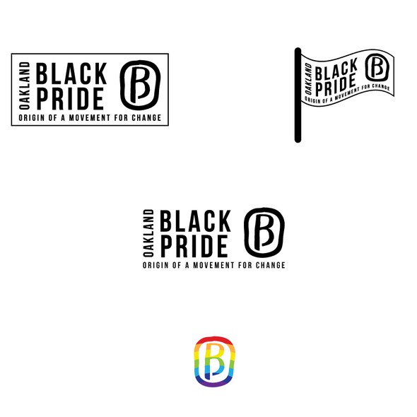 LGBT logo with the title 'Oakland Black Pride'