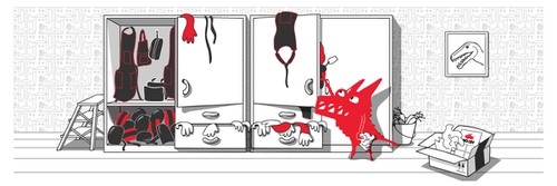 Wolf artwork with the title 'NoCry illustration'