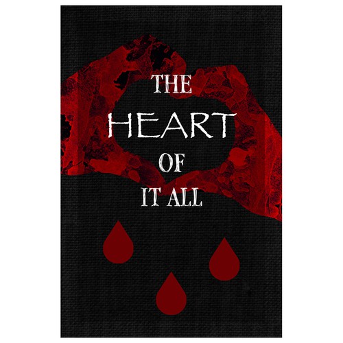 Heart book cover with the title 'EBook cover concept'