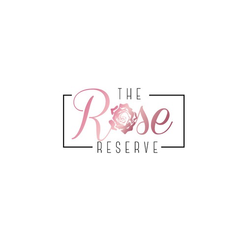 Rose gold logo with the title 'LOGO ENTRY'