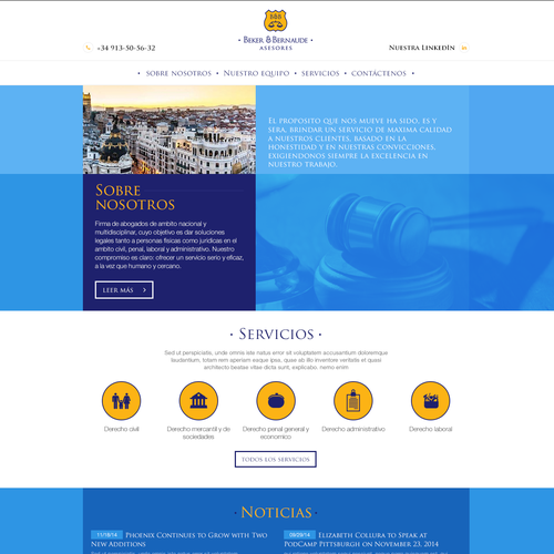 Lawyer website with the title 'Lawfirm'