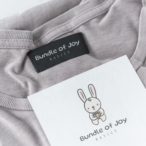 Neutral logo with the title 'Logo design for new baby product company'