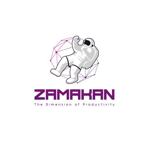 Arabic brand with the title 'zamakan'