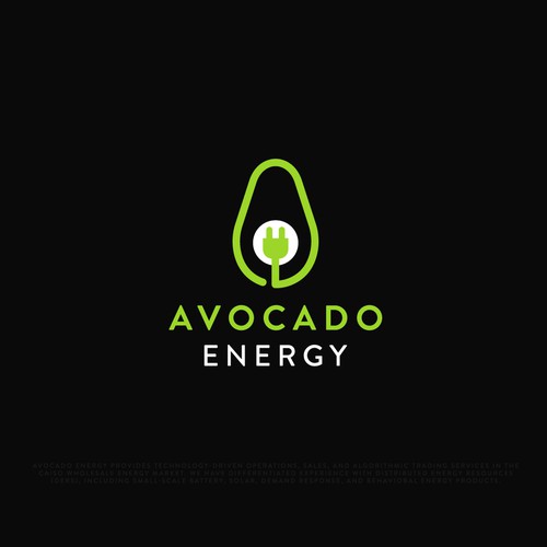Solar design with the title 'Logo for Avocado Energy'