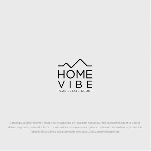 Vibe logo with the title 'Elegant logo for home vibe.'
