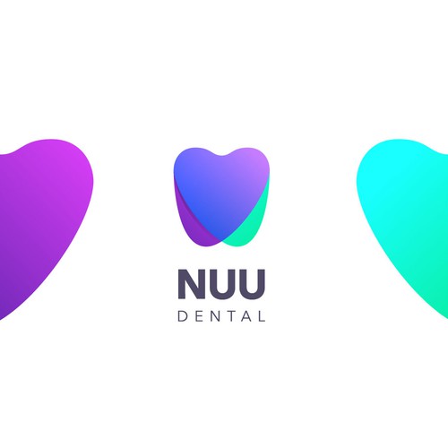 Synergy logo with the title 'Synergy + Heart + Tooth Logo Proposal for NUU Dental (Unused)'