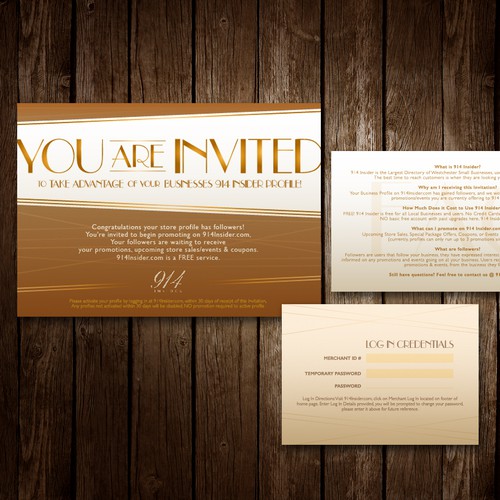 Event planning design with the title '914 Invitation'