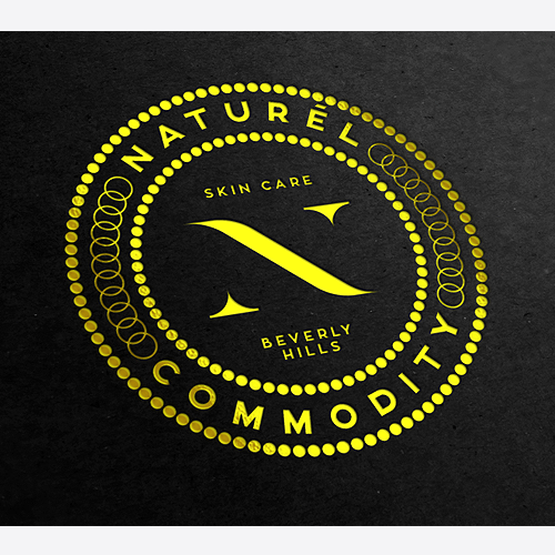 Cosmetics logo with the title 'Natural Commodity'