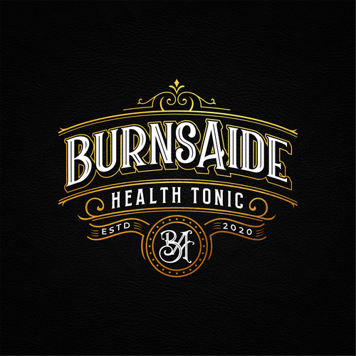 Tonic design with the title 'VINTAGE LOGO FOR HEALTH TONIC'