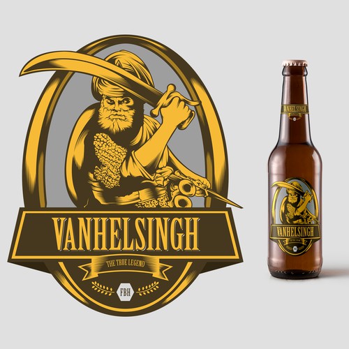 Prayer design with the title 'Vanhelsingh Beer'