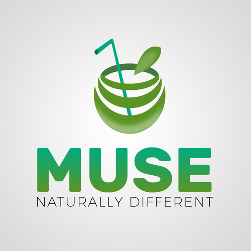 Exotic logo with the title 'Logo concept for natural juice company.'