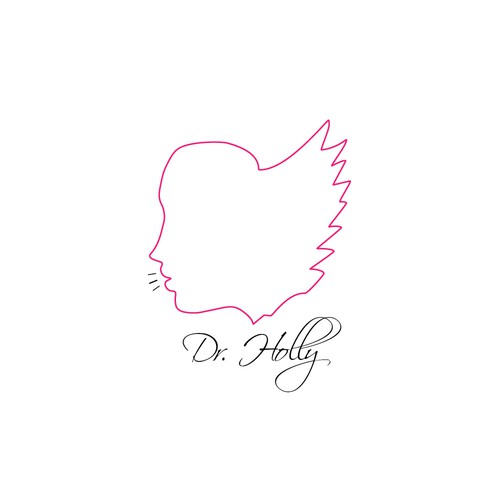 Cursive logo with the title 'Logo Concept for Motivational Speaker'