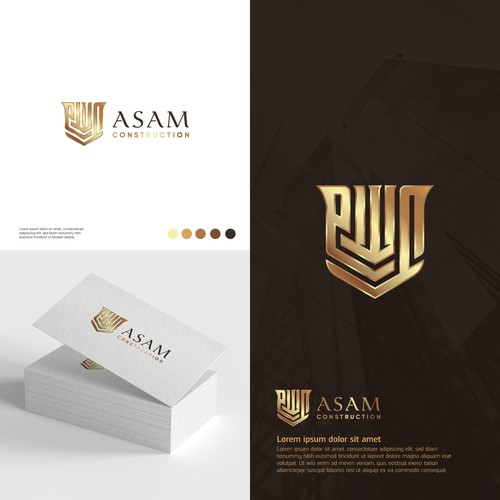 Column logo with the title 'Elegant Arabic Logo Design'