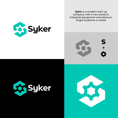 Manufacturing logo with the title 'SYKER'