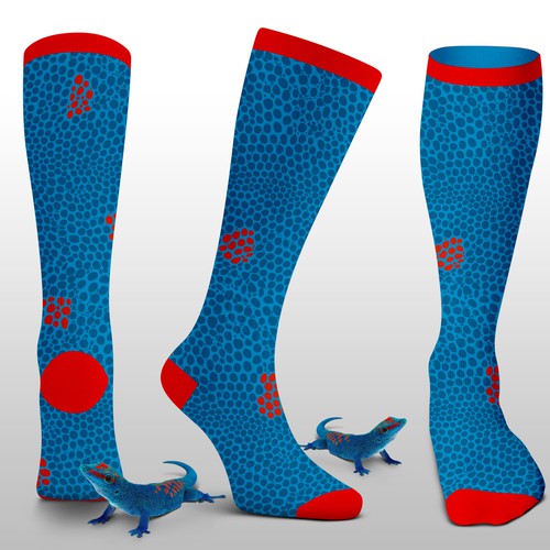 Sleeve design with the title 'Travel Socks'