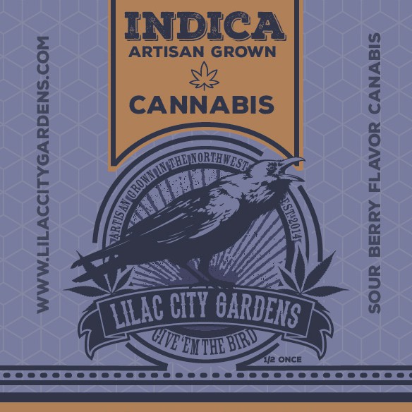 Agriculture packaging with the title 'branding for a small marijuana brand'