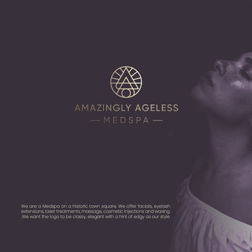 Spa design with the title 'Amazingly Ageless Medspa'
