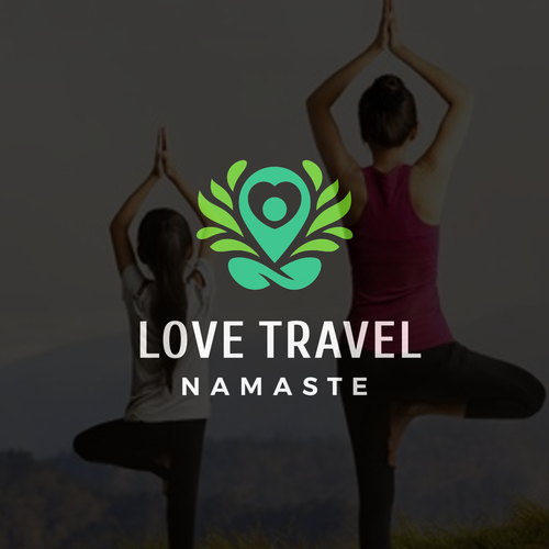 Personal trainer design with the title 'A logo concept for Love Travel Namaste'